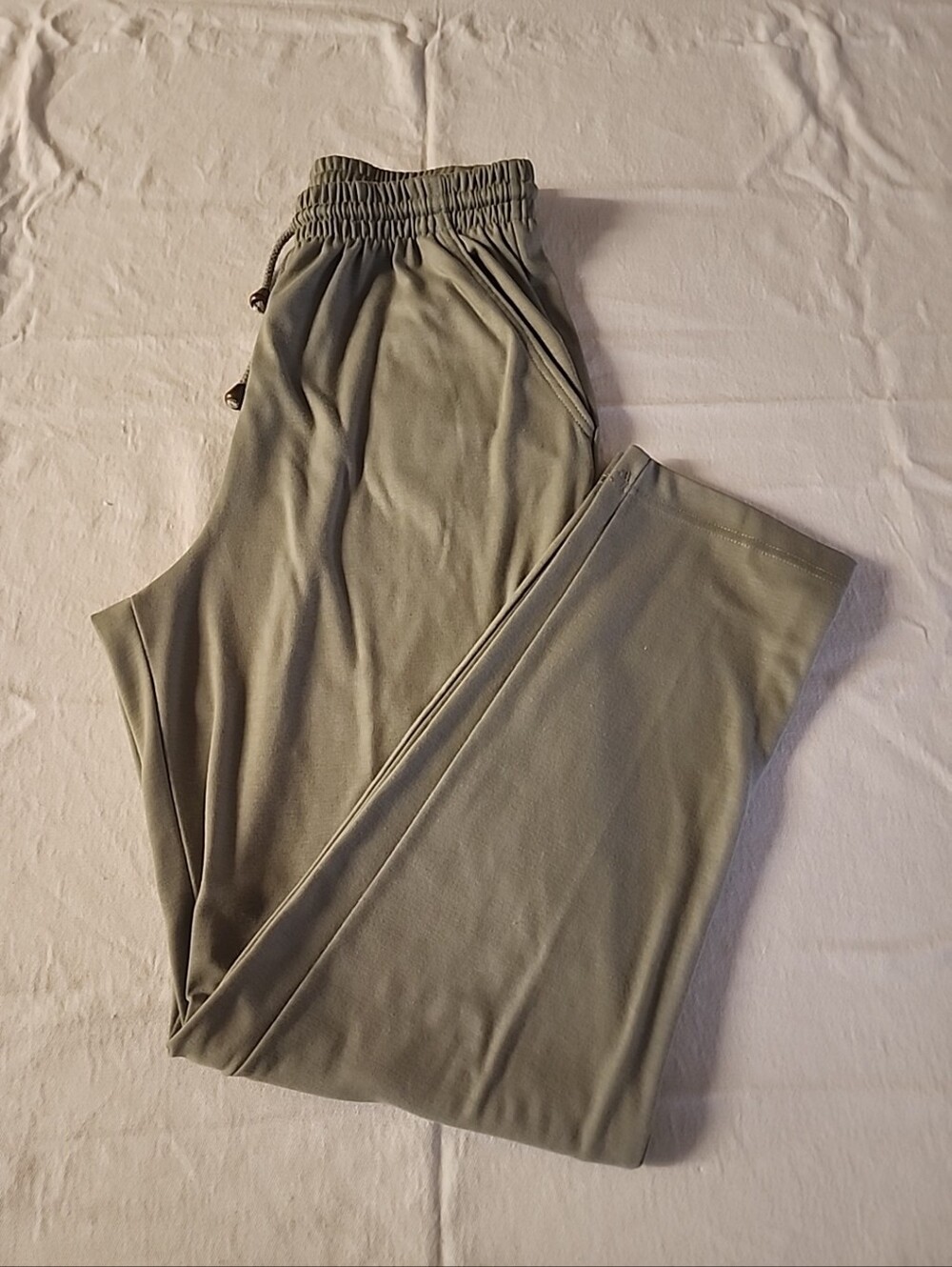 Jacklyn Sport Sweat Pants, Joggers, Work Out, Lounge Women's Medium Olive Green